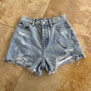 pacsun distressed shorts